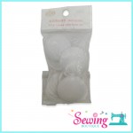 BUTTON - BAG BUCKLE-CIRCLE-PLASTIC-3.5CM(WHITE)